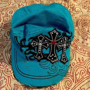 Ball cap turquoise